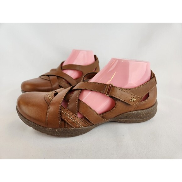 Clarks Sandals Roseville Step Women's Size 8.5 Mary Jane Strappy‎ Brown Shoes - Picture 11 of 11